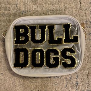 Clear crossbody stadium bag